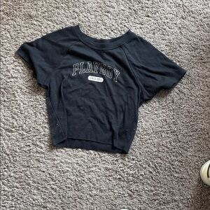 PLAYBOY Black Graphic Tee